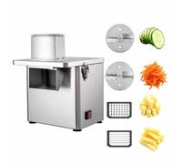 Coupe-légumes Électrique Professionnel, Machine Multifonction En Acier Inoxydable Pour Découper En Cubes, En Lamelles Et En Tranches Les Pommes De Terre, Carottes, Concombres Et Fruits. Idéal