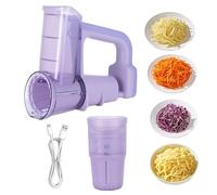 Coupe-légumes électrique - Râpe à fromage automatique rechargeable, hachoir à légumes multifonctionnel | Outil de préparation de repas rapide pour , carotte