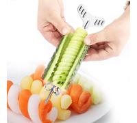 Coupe-légumes en spirale en acier inoxydable avec ventouse 2 pièces pour pâtes de légumes légères et cuisine saine idéal pour régime cétogène