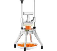 Coupe-légumes et fruits commercial Lame 1/4" Coupe-légumes professionnel robuste Kattex Coupe-frites Coupe-oignons Acier inoxydable pour tomates, poivrons, pommes de terre et champignons