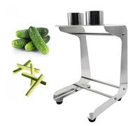 Coupe-légumes manuel en acier inoxydable pour carotte - Diamètre de coupe : 45 mm - 10 tranches par minute - Idéal pour pommes de terre et légumes-racines