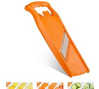 Coupe-légumes Onde-Gaufre Börner PowerLine (Orange) • Coupe Légumes Ondulé pour Légumes • Coupe Vague/Gaufrette/Ondulé • Mandoline pour Pommes de Terre en Gaufrettes, Frites