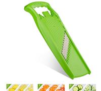 Coupe-légumes Onde-Gaufre Börner PowerLine (Vert) • Coupe Légumes Ondulé pour Légumes • Coupe Vague/Gaufrette/Ondulé • Mandoline pour Pommes de Terre en Gaufrettes, Frites