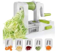 Coupe-légumes spirale - Meilleur - Pliable - 5 lames - Matériaux alimentaires - Ventouse puissante-keeper