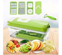 Coupe-Légumes - XVX - Nicer Dicer Smart - 12 Pièces - Acier Inoxydable - Multifonctionnel