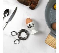Coupe-oeuf cook concept - précis - argent