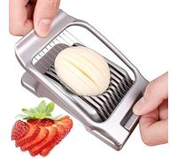 Coupe Oeuf,Coupe Oeuf Coupe Tomates Coupe-œufs Couteau Champignon Combi Oeuf Trancheur Trancheuse à Oeufs Outil de Cuisine pour Couper Les Oufs Cuits Champignons Salades Fraises Tomate