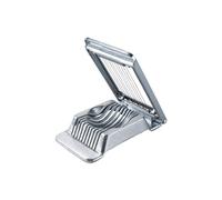 FMprofessional 22290 Coupe Oeufs durs INOX, Coupe Oeuf en Tranche, Coupe-œufs, Gadget Cuisine, Gadget Cuisine Pratique, Acier Inoxydable, 13 x 8,4 x 2 cm