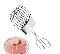 Coupe-oignon fin - Pince à viande - En acier inoxydable - Ustensile de cuisine pour pommes de terre, citron, pain, barbecue