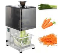 Coupe-oignons électrique 200 W, machine de découpe 700 R/min, entrée d'alimentation de 3,5 cm, lames en acier inoxydable, couvercle antibruit pour la cuisine, utilisation au restaurant