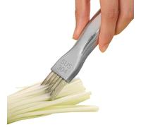 Coupe-oignons Verts Broyeur de Légumes en Acier Inoxydable Hachoir à Légumes Ultra Fin avec Couvercle de Protection, Couteau de Cuisine en Soie pour Carottes Pommes de Terre