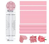 Coupe-Papier, 4 En 1 Outil De Scrapbooking Multifonction Avec Protection De SéCurité Pour Couper Des Courbes Droites En PointilléS Et Des Lignes De Plis