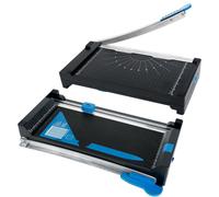 Coupe-papier 5 en 1, guillotine, perforatrice, trancheuse à ondulé, bleu