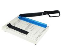 Coupe-papier A4 - Machine de découpe manuelle à levier - Base en métal robuste - Règle graduée - Idéale pour le bureau, l'école, les photos, les étiquettes et les cartes