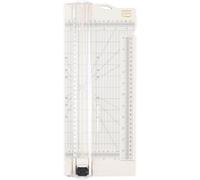 Coupe-papier avec fonction de coupe en ligne droite - Trimmer pour papier - Machine de découpe - Fabrication de cartes et loisirs créatifs - Règle extensible - 30,5 x 11,4 cm - Blanc
