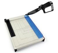Coupe-papier, coupe-papier guillotine, coupe-papier de 30,5 cm de long, planche à découper à base en métal robuste, capacité de 12 feuilles pour papier cartonné, coupons, étiquettes et photos