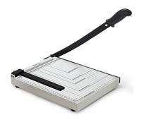 Coupe papier Guillotine, Massicot pour couper Papier, Carton et Feuilles Plastifiées, Cisaille à Levier, capacité 8 feuilles