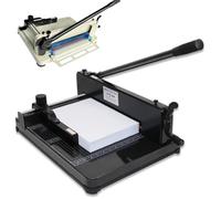 Coupe-papier guillotine robuste, capacité de 400 feuilles, coupe du papier A3/A4, cuir, PVC, double sécurité pour bureau et maison