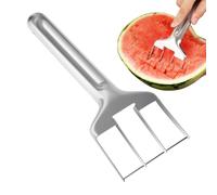 Coupe-pastèque en acier inoxydable, Ustensile de cuisine | Troisième Coupe Pastèque Dicer Fruits Dessert Salades Platter Pour Réunions Familiales Maison Cuisine Voyage Camping en Plein