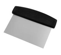 FM Professional 21544 Coupe-pâte professionnel, coupe-pâte de boulanger, ustensile professionnel, Acier inoxydable, Plastique, Inox, Noir, 16 x 12 cm