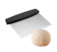 Coupe-pâte pour , grattoir à pâte, séparateur de à pâtisserie | Roulette à pizza en acier inoxydable lavable au lave-vaisselle avec échelle de mesure pour la pâtisserie