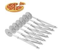 Coupe-Pizza Ajustable, Coupe-Pâte à 7 Roues, Roulette à Pizza à 7 Roues, Roulette à Pâte En Acier Inoxydable Roulette à Pâtisserie Trancheuse à Pizza Diviseur De Pâte Pour Tarte Et Biscuits