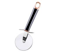 Coupe-pizza Poignée Ergonomique Portatif à Roulettes en Acier Inoxydable | ABS Noir, Facile à Nettoyer, pour Cuisson de Gâteau, Outil Cuisine Pratique