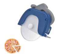 Coupe-pizza, scie circulaire roue à pizza en acier inoxydable couteau à pizza rond avec poignée ergonomique roue de coupe-pizza portative pour couper la pizza
