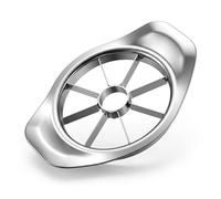 Coupe-pomme en inox robuste - Lames renforcées anti-casse, trancheuse facile pour quartiers égaux, vide-pomme durable, accessoire de cuisine argenté