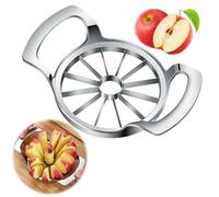 Coupe Pomme Rierousy, Version Évolutive avec 12 Lames, Découpe Pomme en Acier Inoxydable de Haute Qualité, Evideur Pomme à Trognons, Idéal pour les Pommes et les Poires