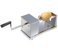 Coupe-pommes de terre, acier inoxydable, 25 cm, convient pour les fruits et légumes, coupe en spirale, lavable au lave-vaisselle