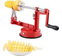 Coupe-pommes de terre en spirale, trancheuse à tornade torsadée, machine manuelle à tour en acier inoxydable pour pommes de terre, barbecue, rassemblement, fête, camping, cuisine familiale