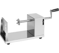 Coupe-pommes de terre en spirale, utilisation manuelle, acier inoxydable durable, argent