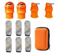 Coupe-pouce en silicone - Protège-doigts anti-coupures petits - Cutter à onze pièces pour la récolte de fruits et - extérieur, cour, ferme, cuisine, plantation, élagage