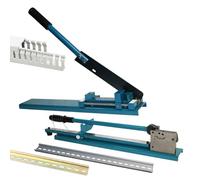 Coupe-rail DIN manuel avec double rainure, machine de précision pour aluminium fendu, règle incluse