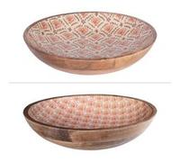 Coupe Rangoli 35 cm (1 modèle aléatoire) - Table Passion - Multicolore - Bois Multicolore G