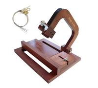 Coupe-savon réglable en bois avec fil, outil de coupe de savon professionnel avec échelle transparente, pour la fabrication de savon à faire soi-même