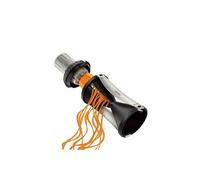 GEFU Spiraliseur SPIRELLI 2.0 – Taille-légumes julienne – Inox, double spirale – Poussoir Noir
