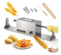 Coupe-spirales électrique, en acier inoxydable, 3-en-1, pour pommes de terre, usage professionnel