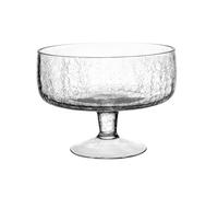 Coupe sur pied en verre craquelé Noa diamètre 14.5 cm - Table Passion