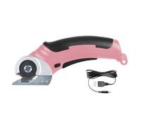 Coupe-tissu Électrique 4,2 V, Moteur À Bobine De Cuivre, Machine Découpe Tissu Portable, Carton, Éponge, Cuir, Tapis, Moquette Coupe Fluide(Pink)