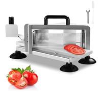 Coupe-tomates professionnel en acier inoxydable 420J1 4, 8 mm avec pieds antidérapants pour tomates concombres et bananes cuisine