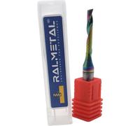 Coupe-tube VHM pour PVC 3,175 x 22 x 6D x 45 mm 55 HRC DLC BLEU