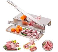 Coupe-viande professionnel en acier inoxydable avec déflecteur et tapis antidérapant pour boucherie de bœuf, chèvre, porc, poisson - Machine à scie de 375 mm