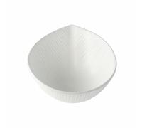 Coupelle à sauce SNOW LEAF 9 cm, 100 ml, blanc, céramique, MIJ