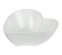 Coupelle Cœur 18 cm (lot de 6) - Table Passion - Blanc - Porcelaine Blanc G