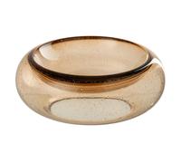 Coupelle Déco en Verre Carol 33cm Caramel
