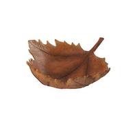 Coupelle Déco Feuille "Automne" 41cm Orange Foncé