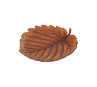 Coupelle Déco Feuille "Plate" 30cm Orange Foncé