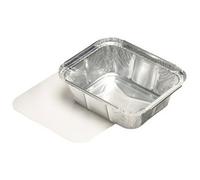 Coupelle en aluminium, avec couvercle, 500 ml